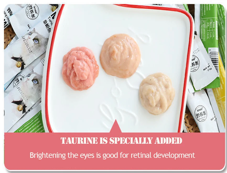 ODM OEM Factory wholesale pet supplies liquid nutrition Cat Licks Wet Food chicken cod tuna cat snacks cat treats Wet Food