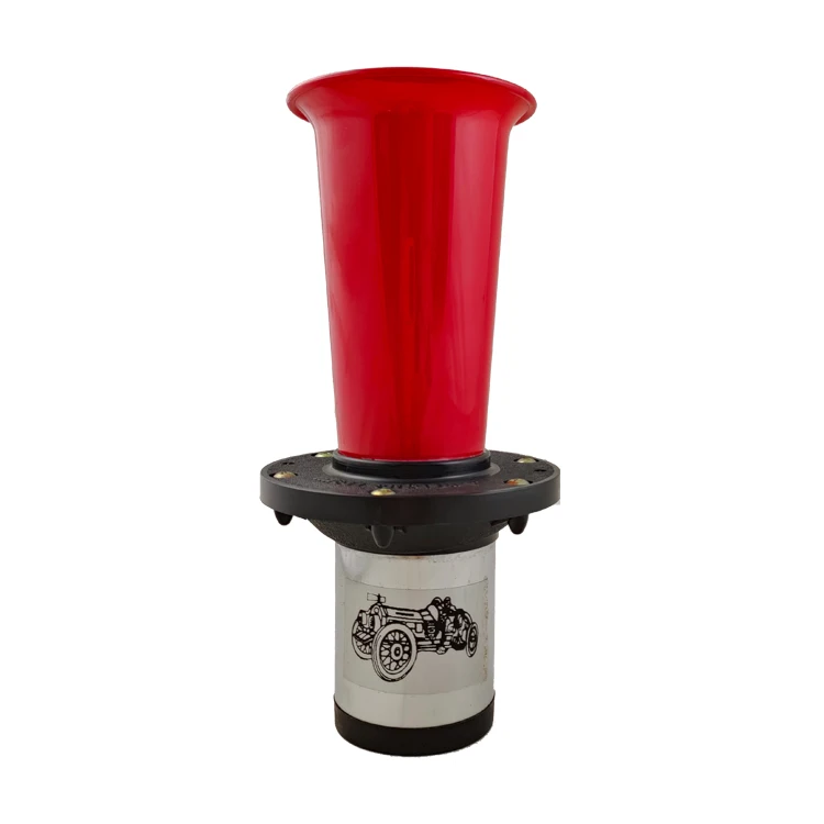12V Single Trumpet Air Horn - Premium Quality red Single Trumpet Air Horn Relay+ Compressor Super Loud 150db