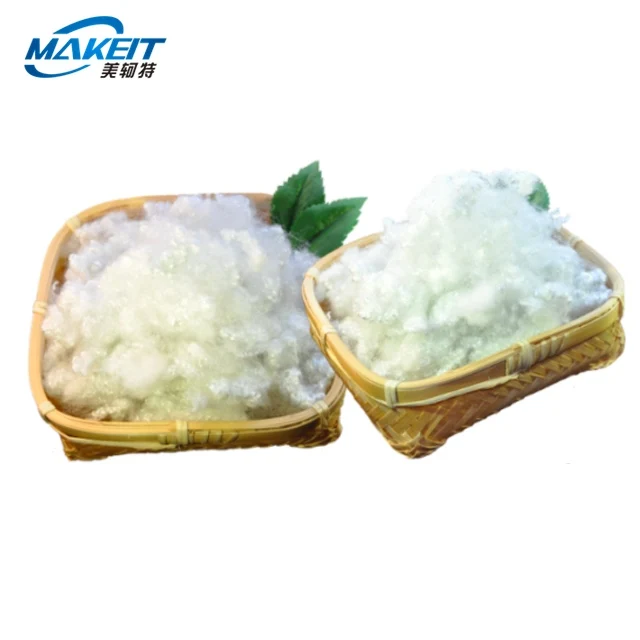 
Makeit factory 2021 new material best selling lowest price Virgin polyester staple fiber for filling 