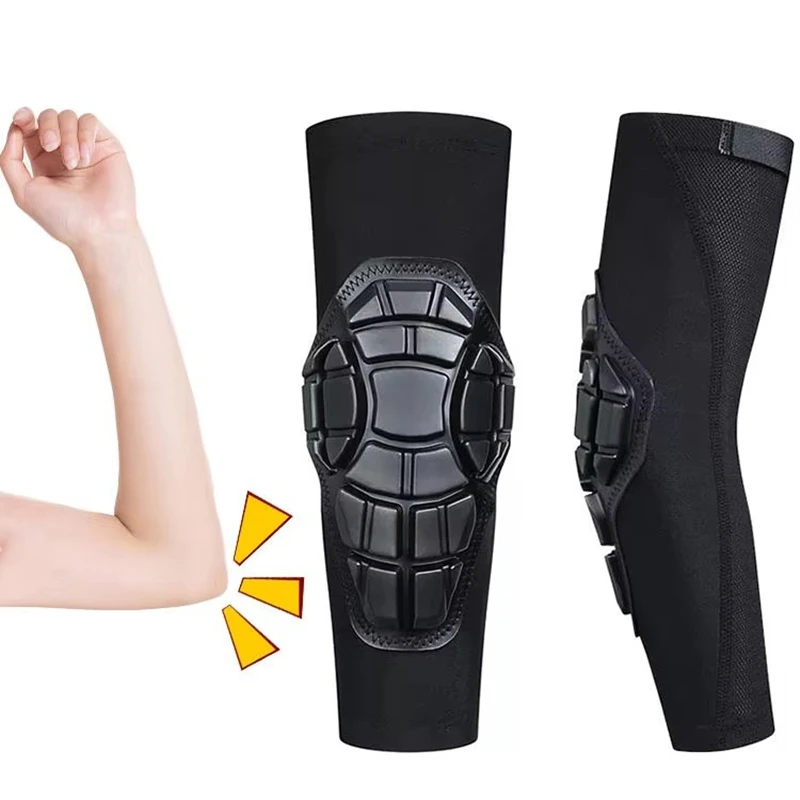 Breathable Mesh Flexible Protective Soft Lightweight Padded Elbow Sleeve and Kneepads for Skiing Skating Snowboarding Unisex