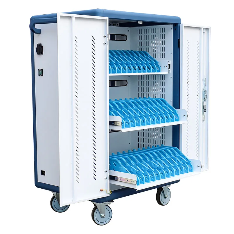 Aluminum Educational Equipment Laptop Notebook PAD Smart Tablet Charge Cart