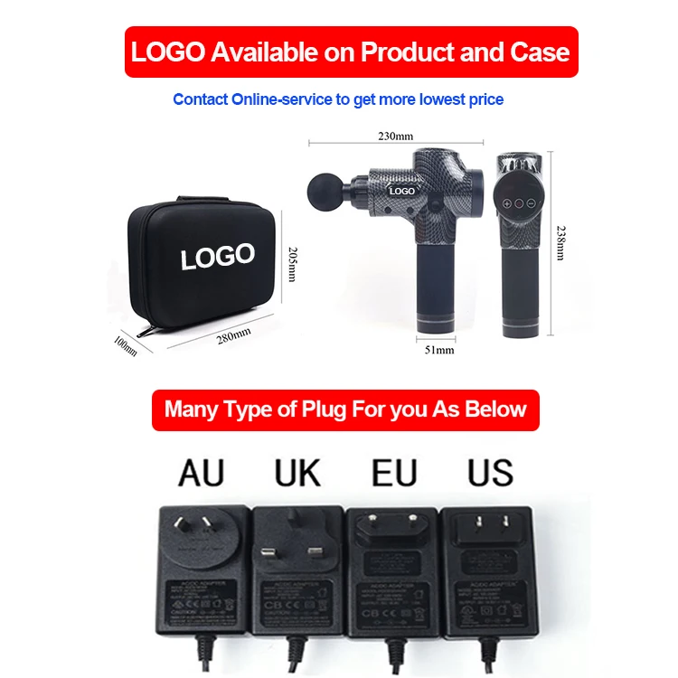 
deep tissue heating high rpm massage gun 2400mah machine 30 speed carbon 16 mm amplitude 