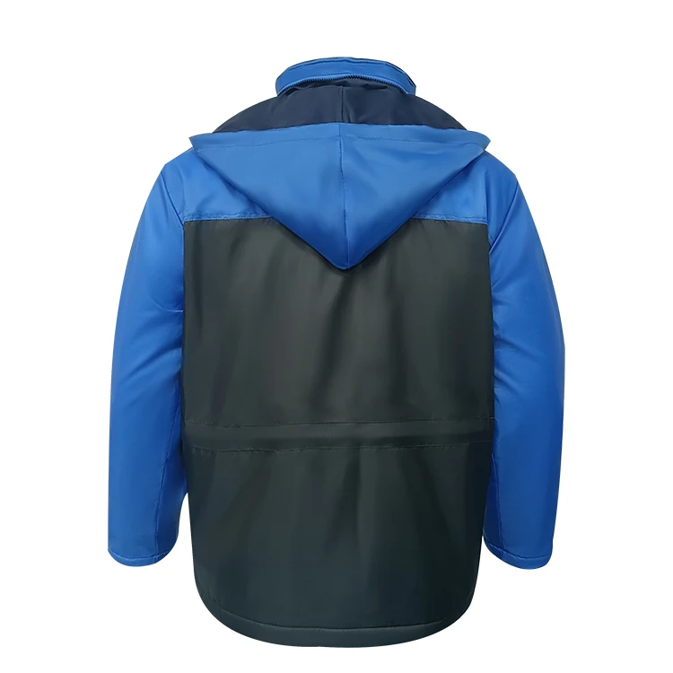 Blue Black padding clothing custom soft shell mens  jacket