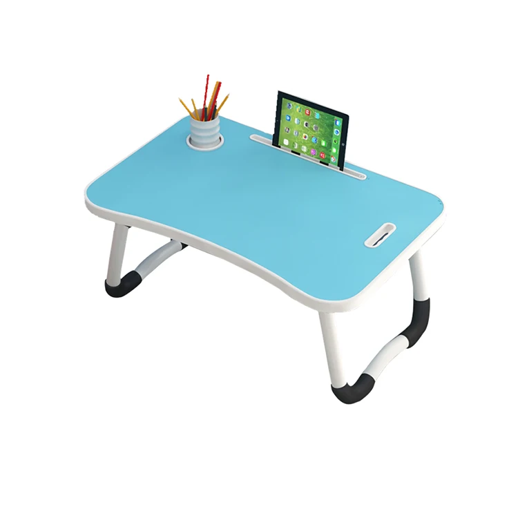 Popular Lazy Adjustable Overbed Study Desk Bed Laptop Table With Cuo Holder