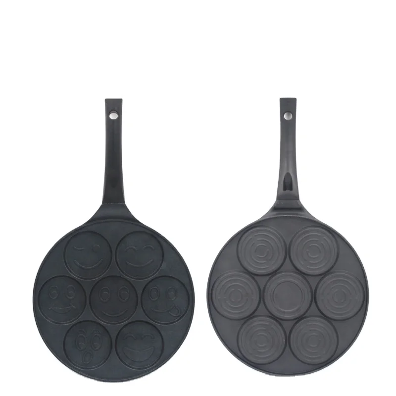 Литой под давлением алюминиевый гриль антипригарная круглая сковорода с ручкой