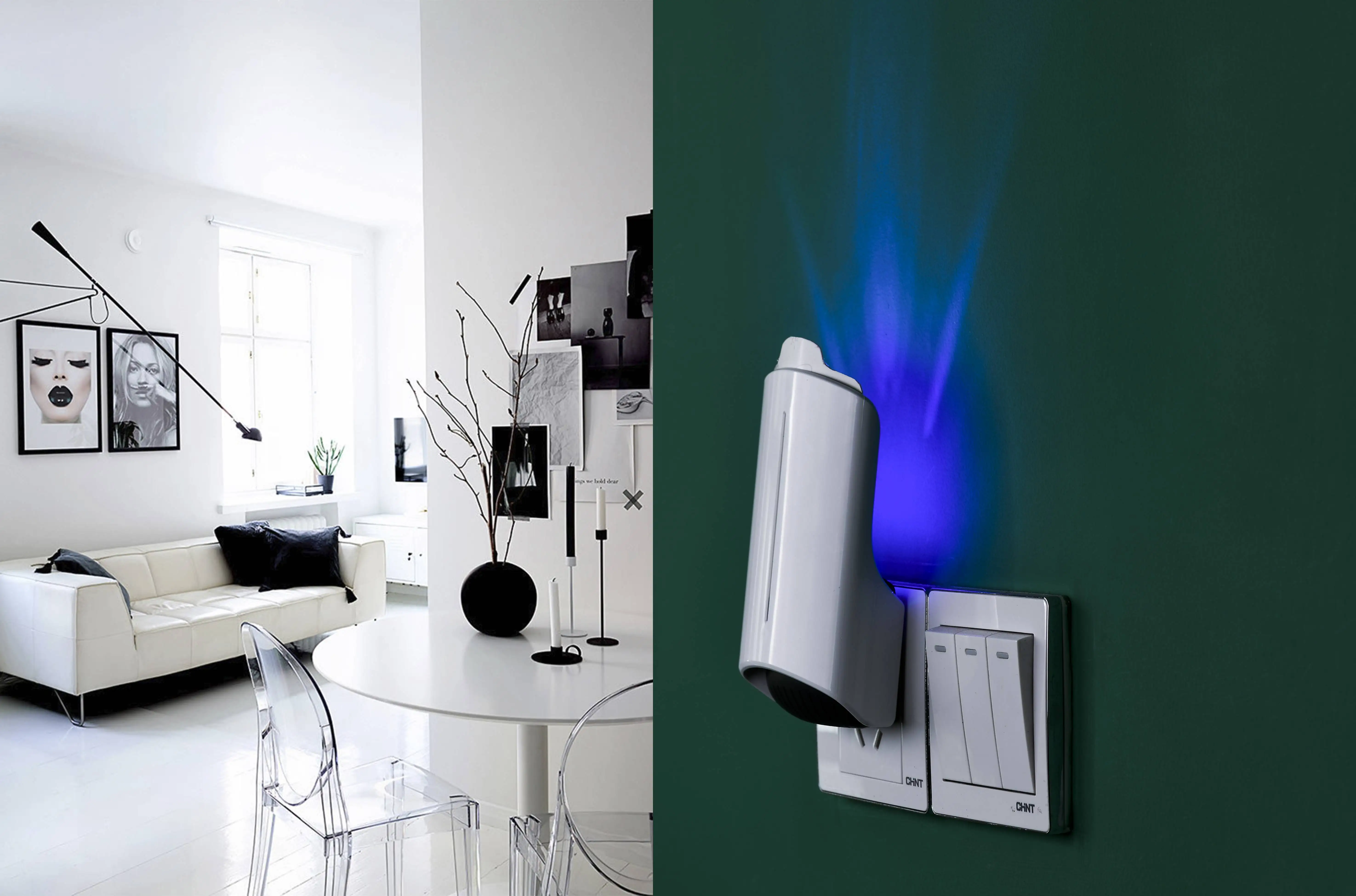 Fly indoor insect plug-in mosquito killer insect catcher with night light ultraviolet absorber suitable for home and office