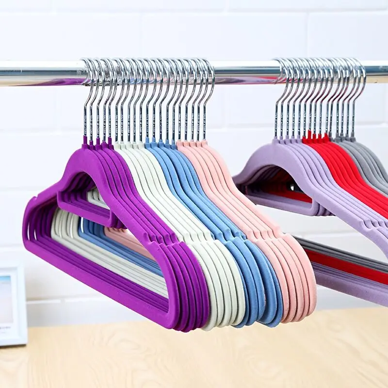 Bulk custom 50 pack colorful velvet suit hanger hangers with gold hook (62405894900)