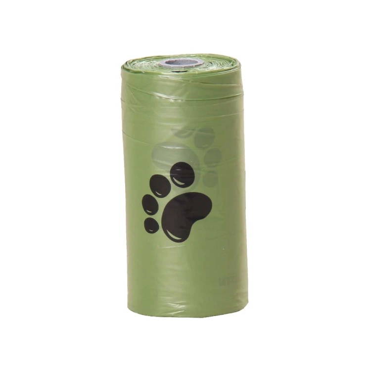 EPI Fully Compostable Disposable Poo Bag Customized Pet Biodegradable Corn Starch Dog Poop Bag Vest Handle Dog Poo Bags