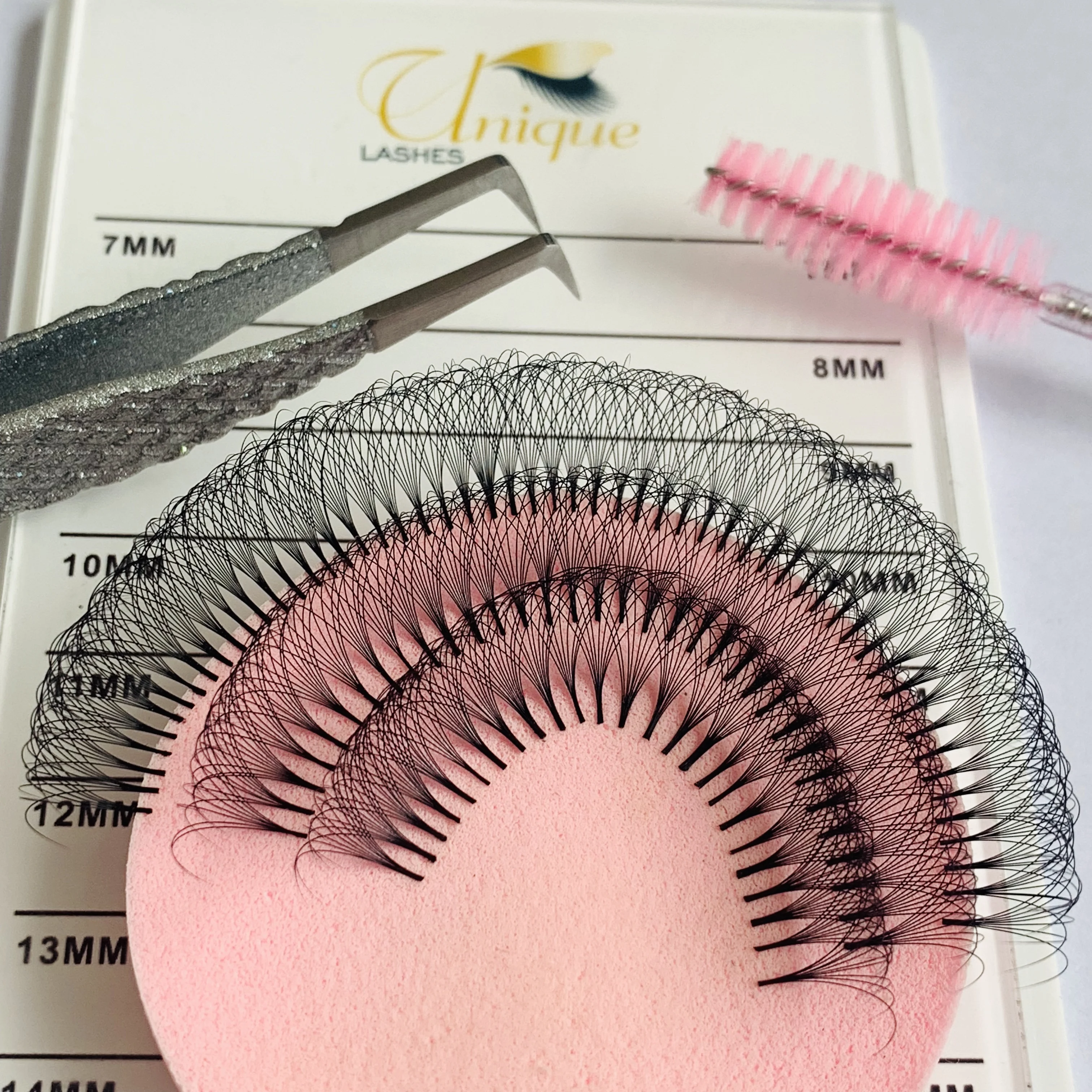 Individual Classic Lashes Premium PBT B C CC D DD Curl Single Mink Individual False Eyelash Extensions