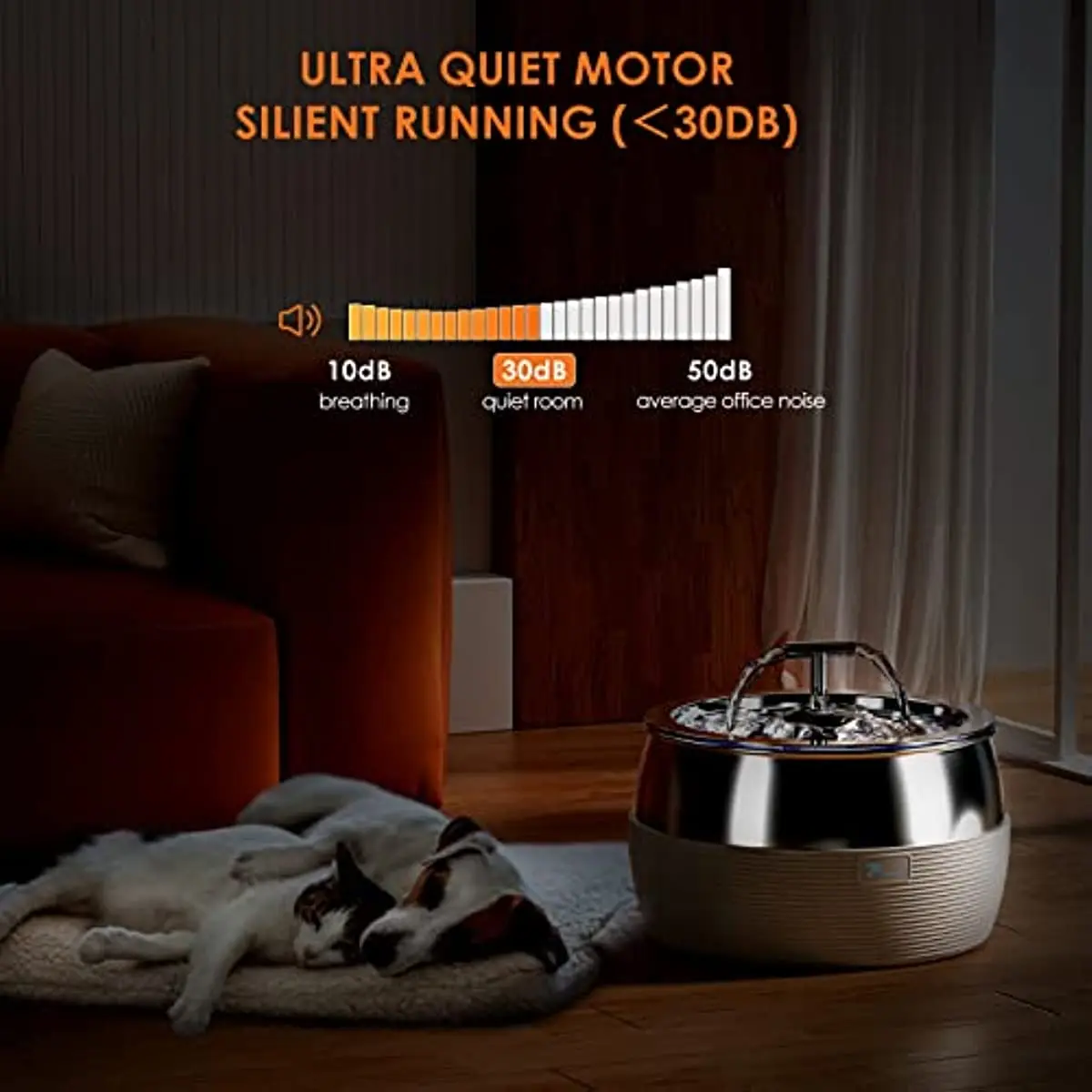 NEW Stainless Steel Cat Water Fountain 3L Pet Water Fountain Ultra-Quiet Pump Drinking Fountain Dispenser Pet Manufacturer