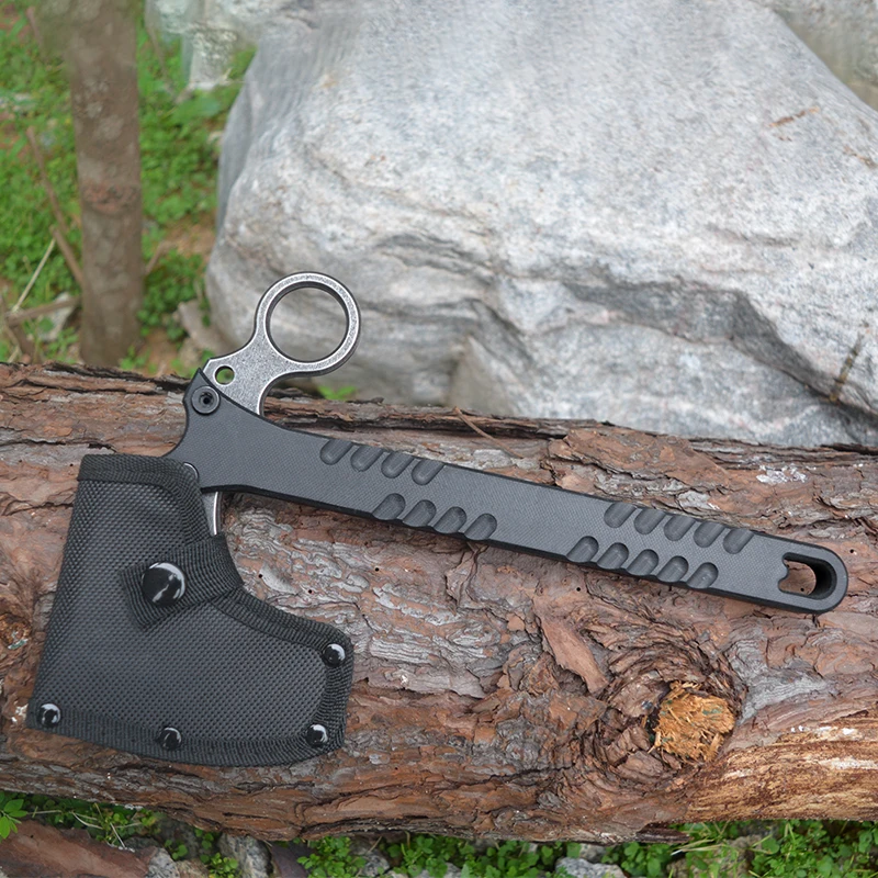 Yangjiang firefighter survival hatchet axes g10 handle 5cr15mov blade mini axe