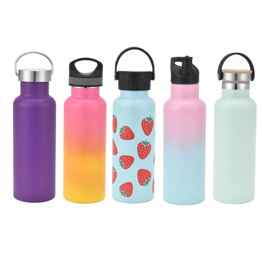 Экологически чистая Изолированная Спортивная бутылка для воды из нержавеющей стали, изготовленная на заказ, без БФА, металлическая фляжка-термос для питья