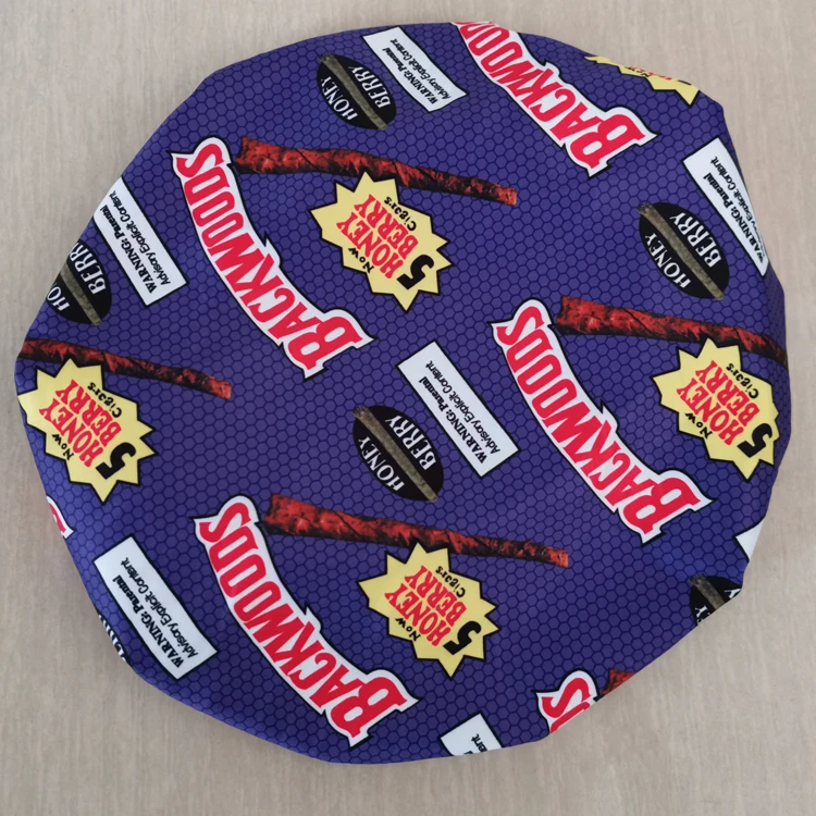 Custom Logo Hair Warp And Bonnet Set Silk Printing Satin Reversible Sleeping Long Double Layer Bonnet