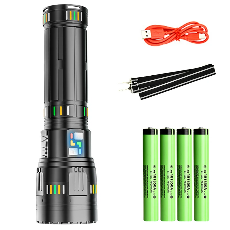 Titok Youtube Facebook Hot Super Bright 1.5KM Long Range rechargeable White LED Laser Flashlight Torch