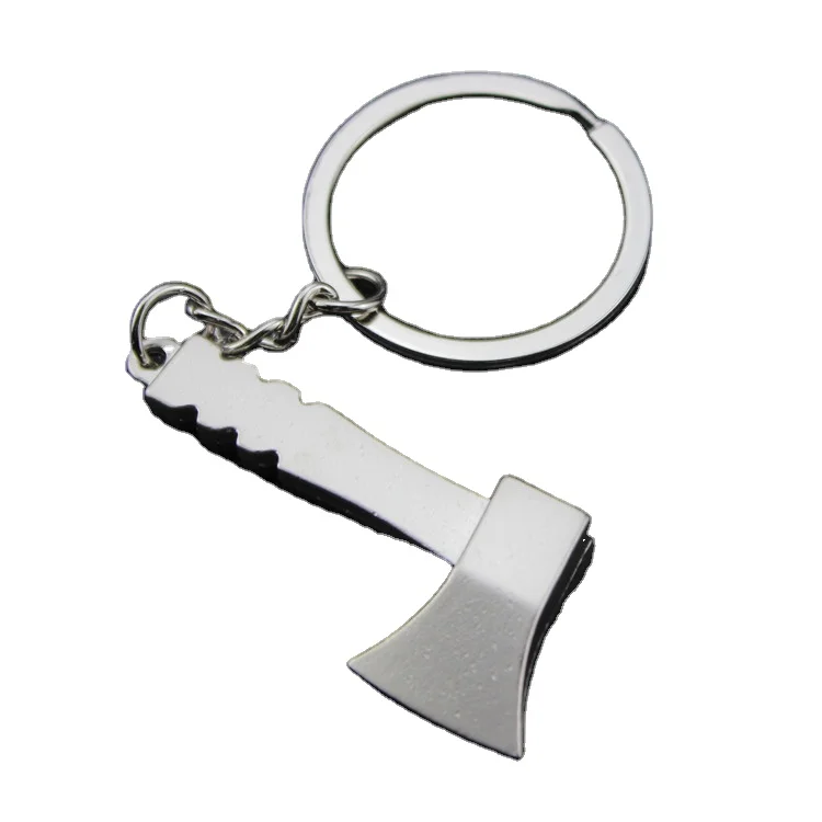 Axe zinc alloy metal tool key chain
