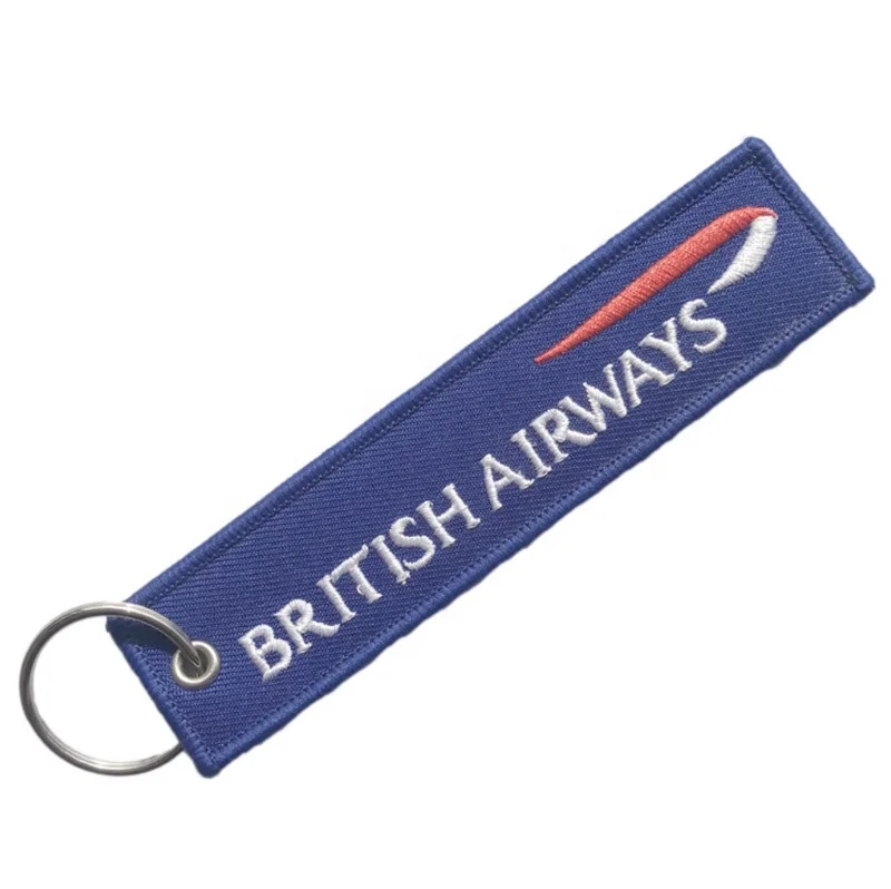 
Custom size and logo embroidered key chain/key tag for promotional gifts 