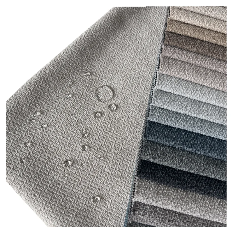 2023 new arrive 100% Polyester home textile stain resistance luxury velvet  waterproof sofa fabric for upholstery