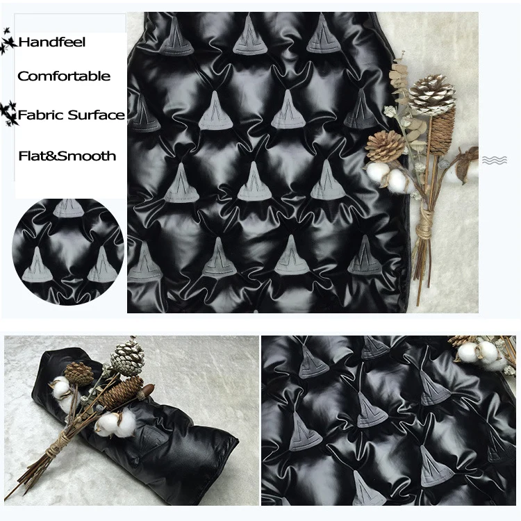 New Type Down Jacket Fabric Filling Directly Fabric Customized Pattern Heat Seal Seamless Fabric