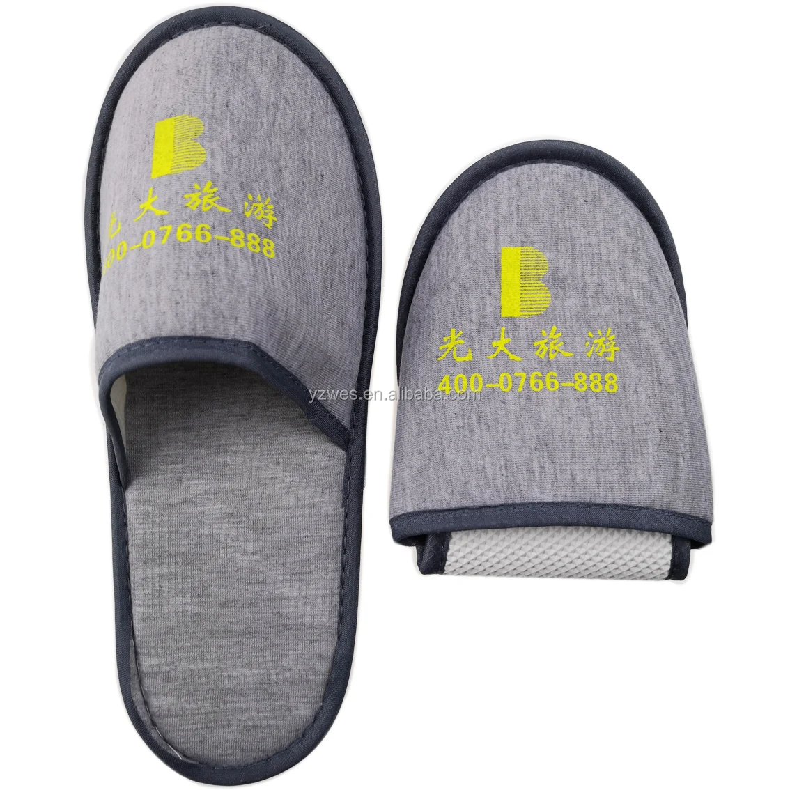 Traveling Nessary folding travel slippers with a pouch