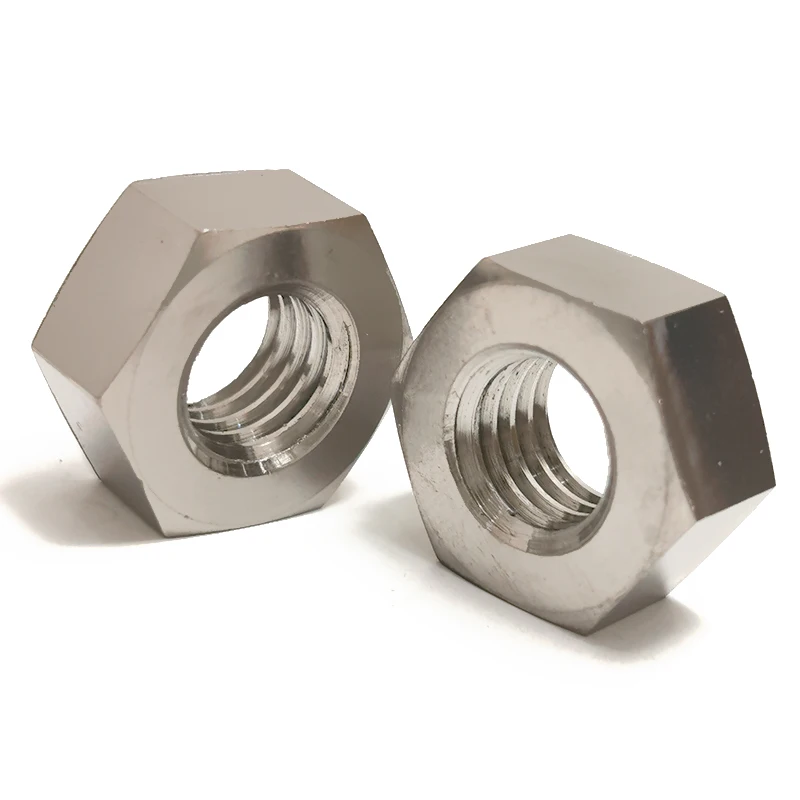 China Fastener Manufacturer Tc4 Din934 Nut Titanium m8 For Sale Hexagon Titanium Nuts And Bolts