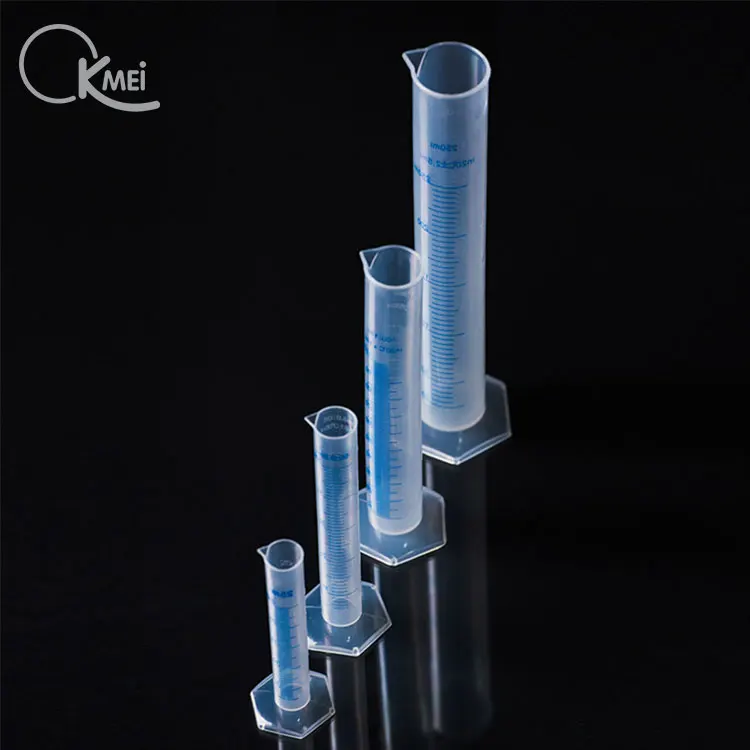 Factory customization Laboratory plastic measuring cylinder 25ml 50ml 100ml 250ml 500ml 1000ml