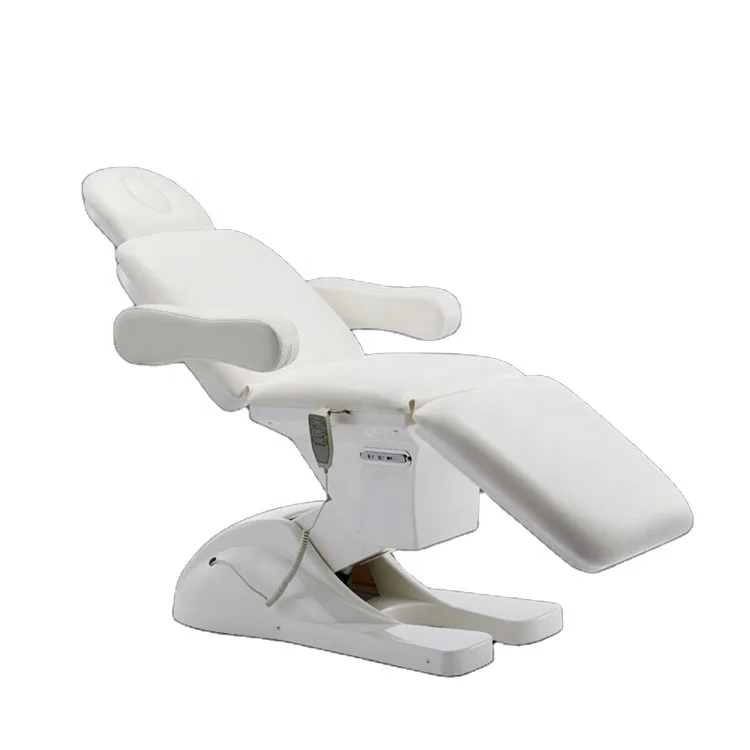 Wholesale high end beauty massage bed 3 set motor with disinfection cabinet drawers with magnifying glass lamp and stool