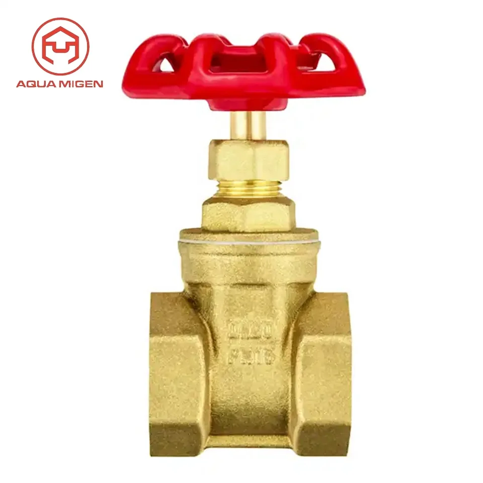 1/2-3 inch Npt Bsp Manual Firefighting Forged Brass Globe Gate Valve for Water Use