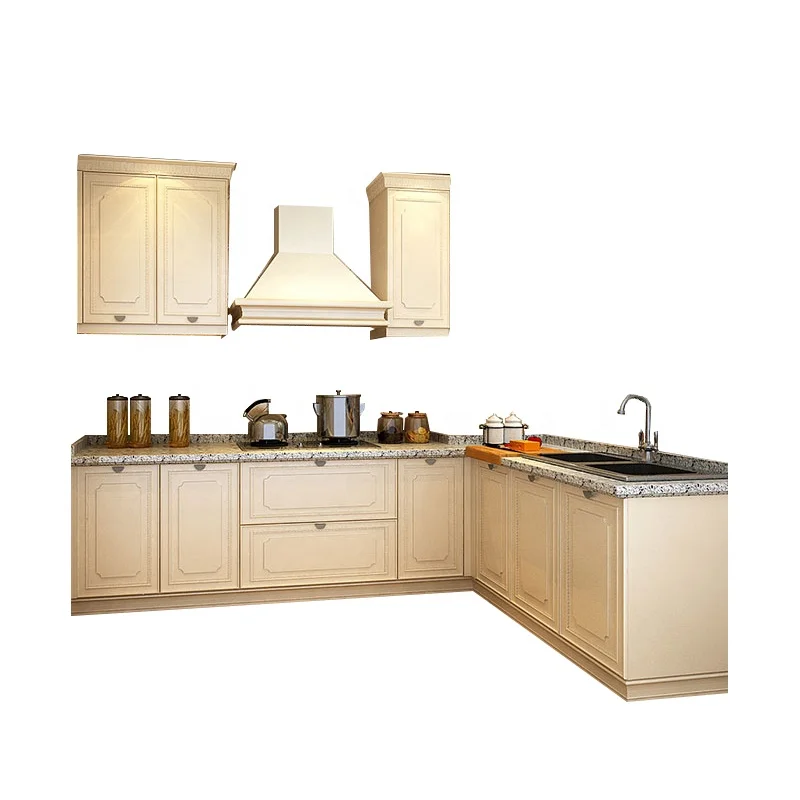 China factory production  used yellow home kitchen furniture