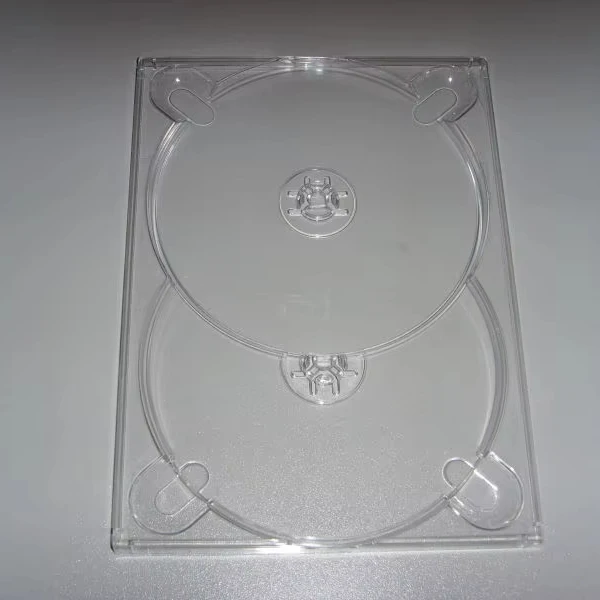 7mm DVD Digipak Trays Clear Acrylic Dvd Case PS Material 2Disc Media Printable Tray for DVD