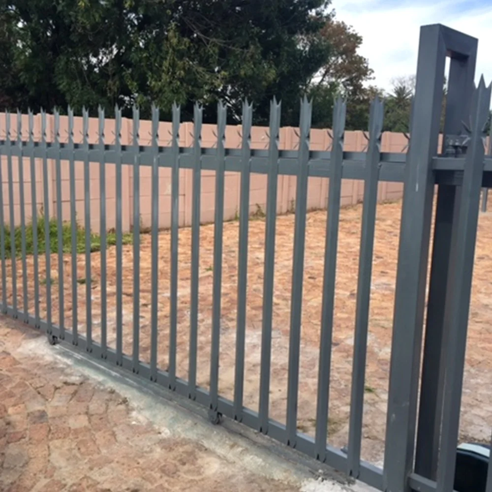 Euro steel fence panels hot dip galvanized metal w panel palisade fence