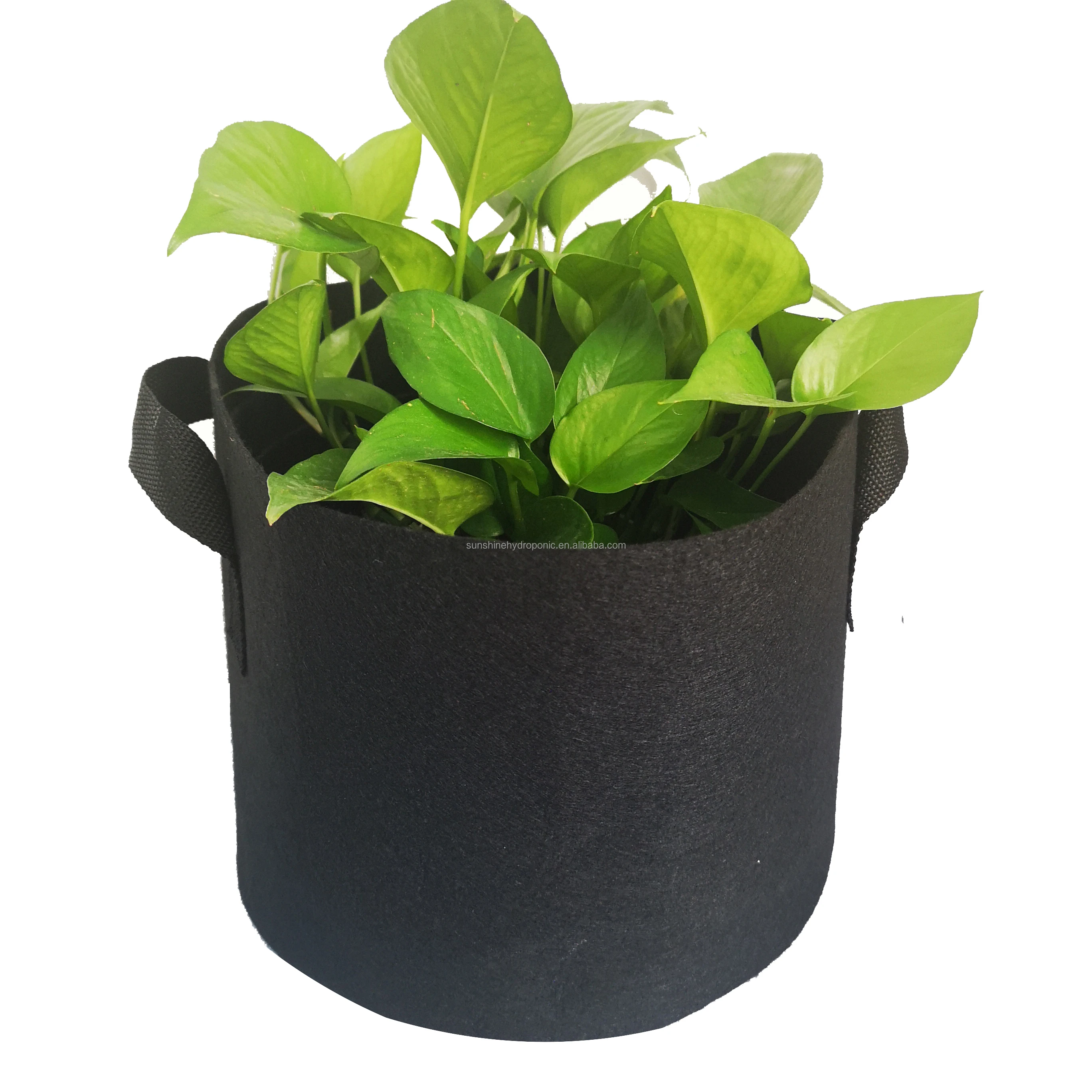 5  Gallon Heavy Duty Nonwoven Smart Garden Pot Thickened Aeration Nursery Container Black for Vegetables