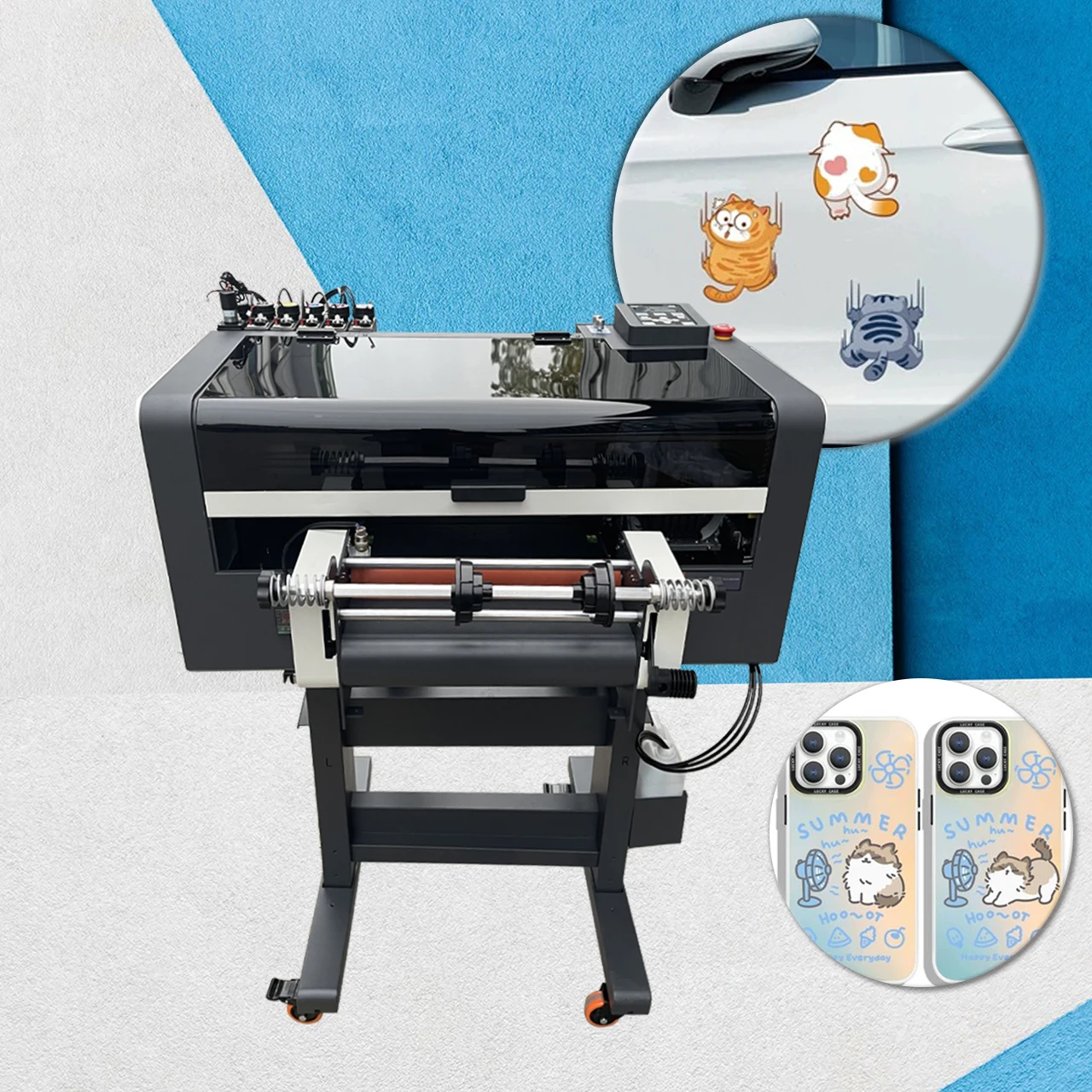 Uv dtf cup wrap transfers printing machine stickers phone cases ceramic mobile case boxes  uv dtf printer