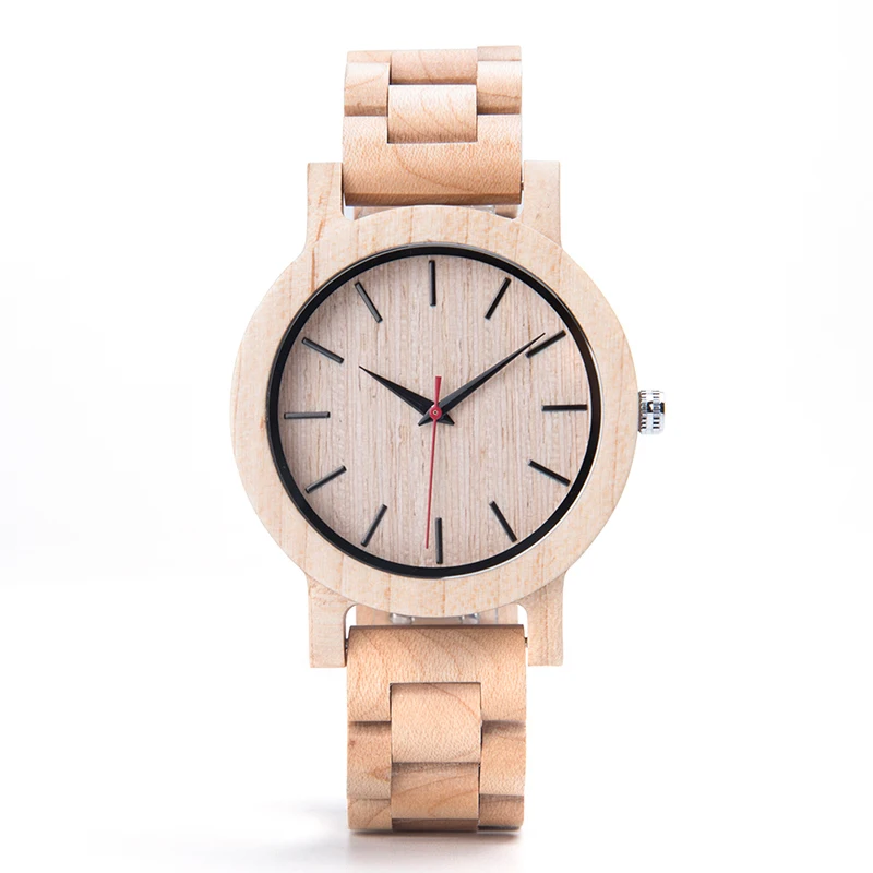 Top Brand Wrist Watches Men with Wood Watch Custom Logo for Men Wooden Watch