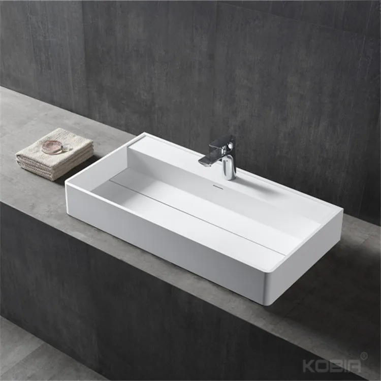 Special design new model hand wash basin price wall hung long narrow bathroom sink
