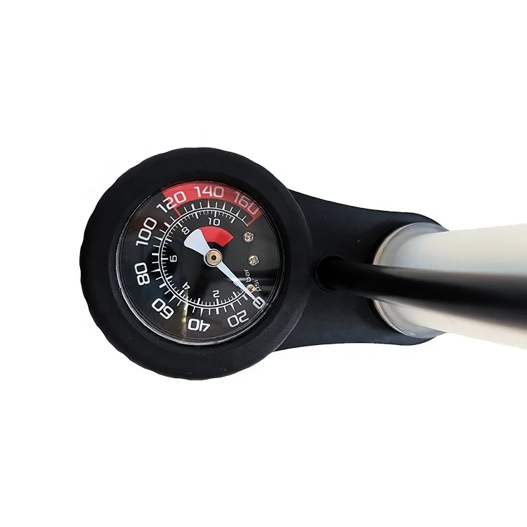 new arrival MTB presta schrader track bike BEE pump transparent cycling pump with gauge