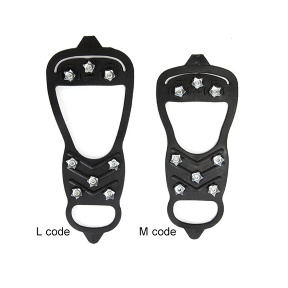 Silicone Ice Gripper Anti Slip Shoe Tread Boot Climbing Shoes Snow Crampons