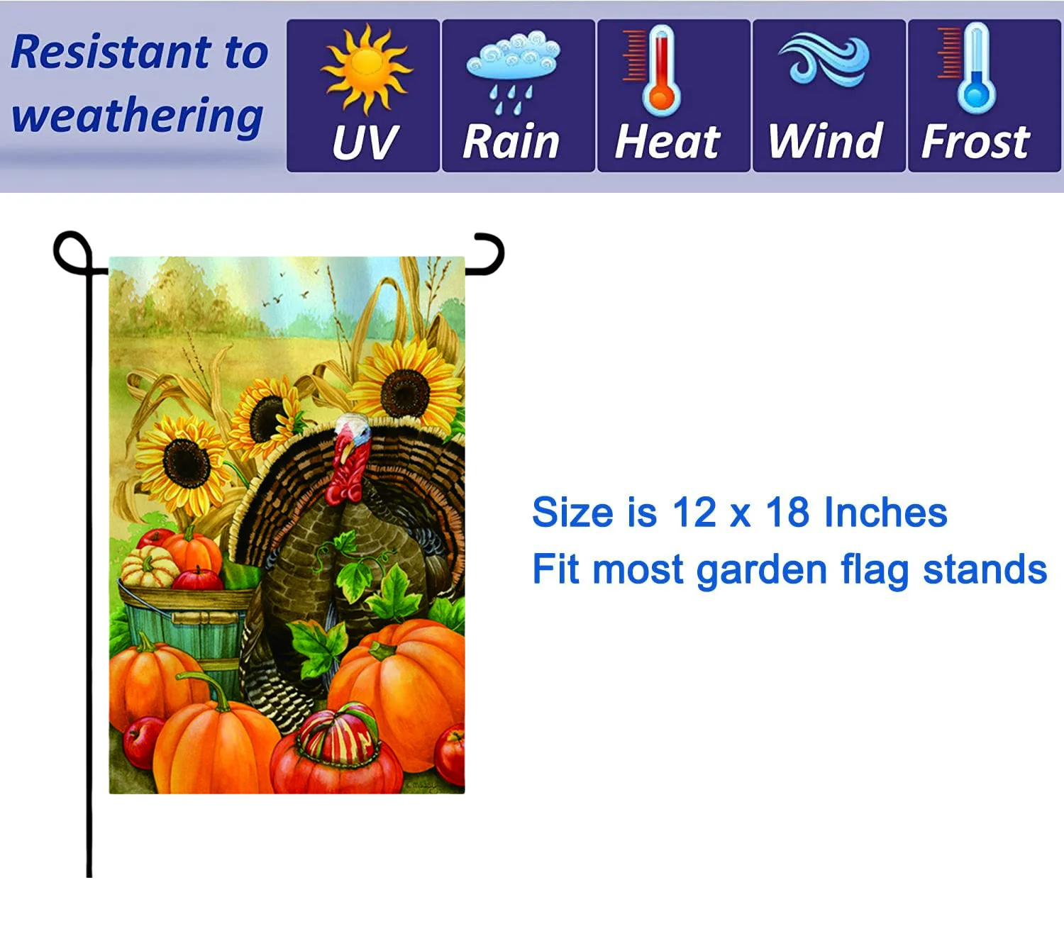 Sublimation Printing Blank 12x18ft Double Sided Outdoor Decoration Garden Flag Halloween Outdoor Yard Decoration Garden Flags