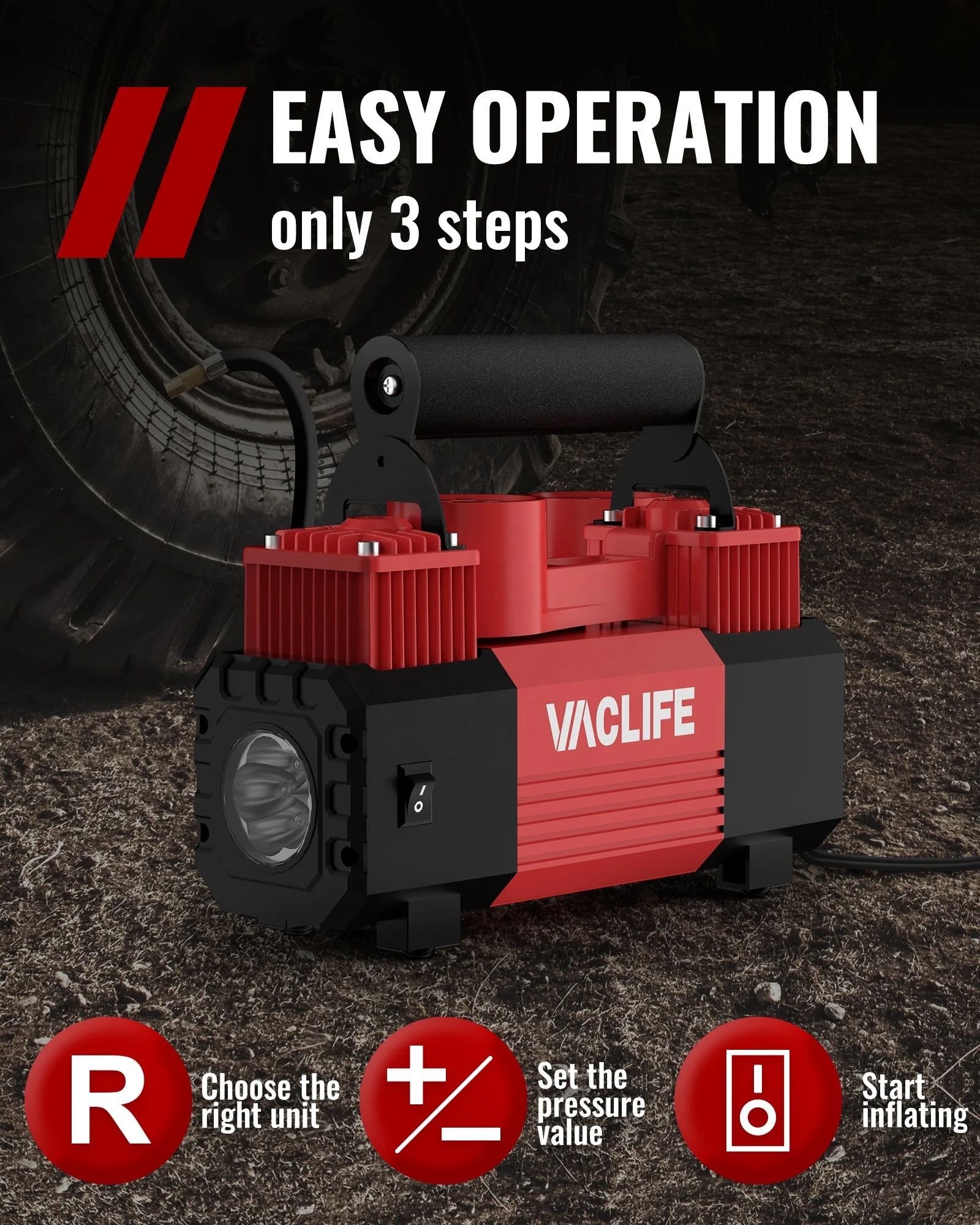 FIREEGG new car air pump tyre inflator 150PSI wired Digital display 12v heavy duty cars tire inflators