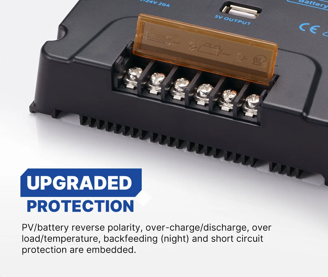 12V/24V 20A PV Solar Panel Battery Regulator USB MPPT Solar Charge Controller