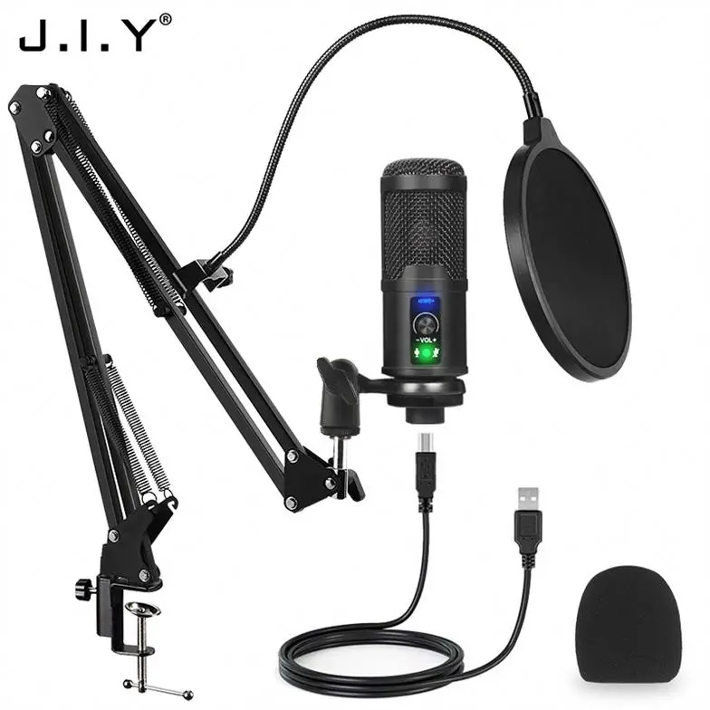 J.I.Y BM-65 Oem Factory Professional Podcast Recording Condenser Studio Wired Usb Gaming Microphones For Ps4 Ps5 Pc Compute