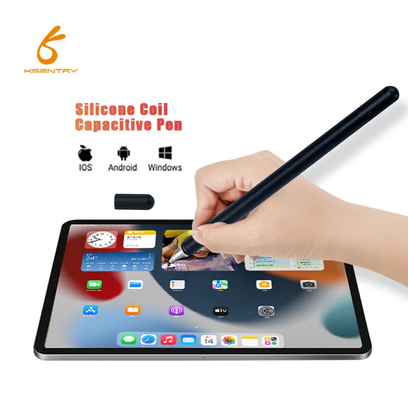 Oem/odm Universal Stylus Pens For Touch Screen Metal With Logo Suitable For Apple/samsung/xiaomi tablet stylus pen 2 In 1 Stylus