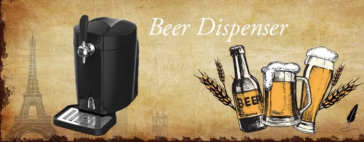 WEILI Modern Black Portable Plastic 5L Mobile Keg Beer Softdrink Dispenser Truck