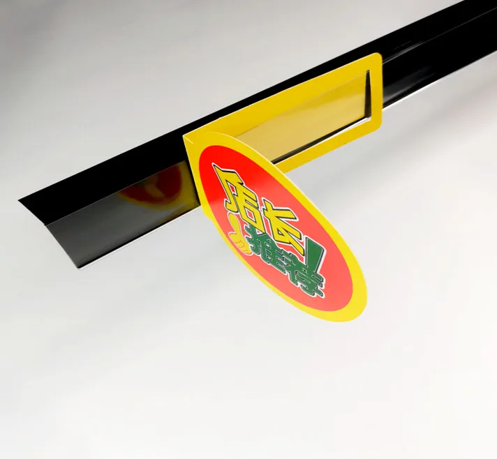 Supermarket Shelf Aisle Violator Economy Shelf Clip Price Tag Pop Display Sign Clip Shelf Talker Data Strip Label Holder