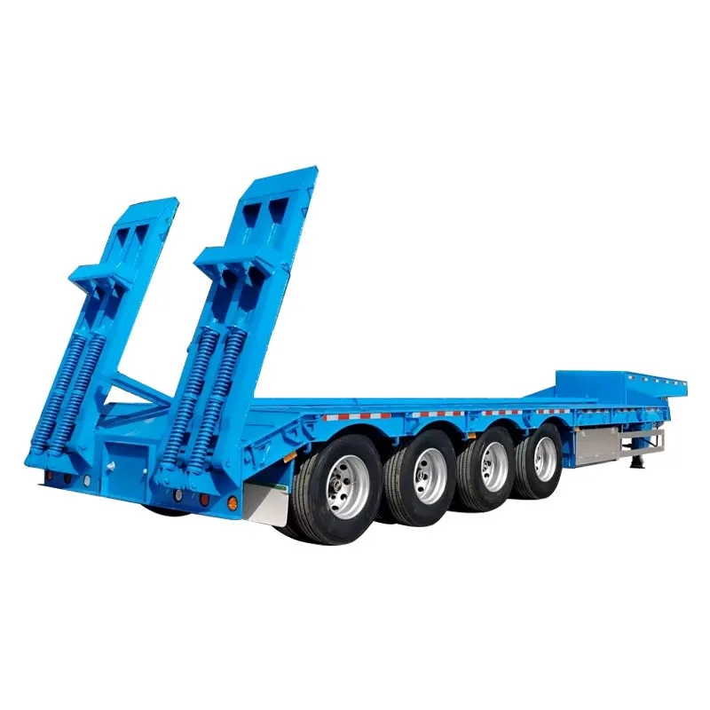 Hydraulic Detachable Gooseneck 4 Line 8 Axle 150Ton Lowbed Lowboy Low Loader Semi Trailer