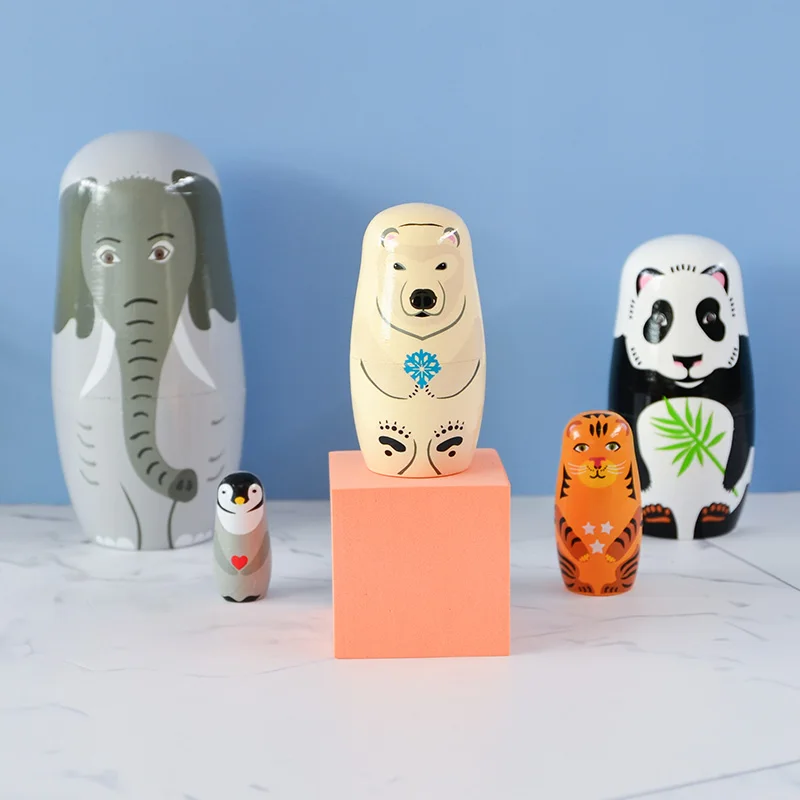 Hot Sale Wholesale High Quality Wooden Russian Doll Souvenir Russian Doll for Gift