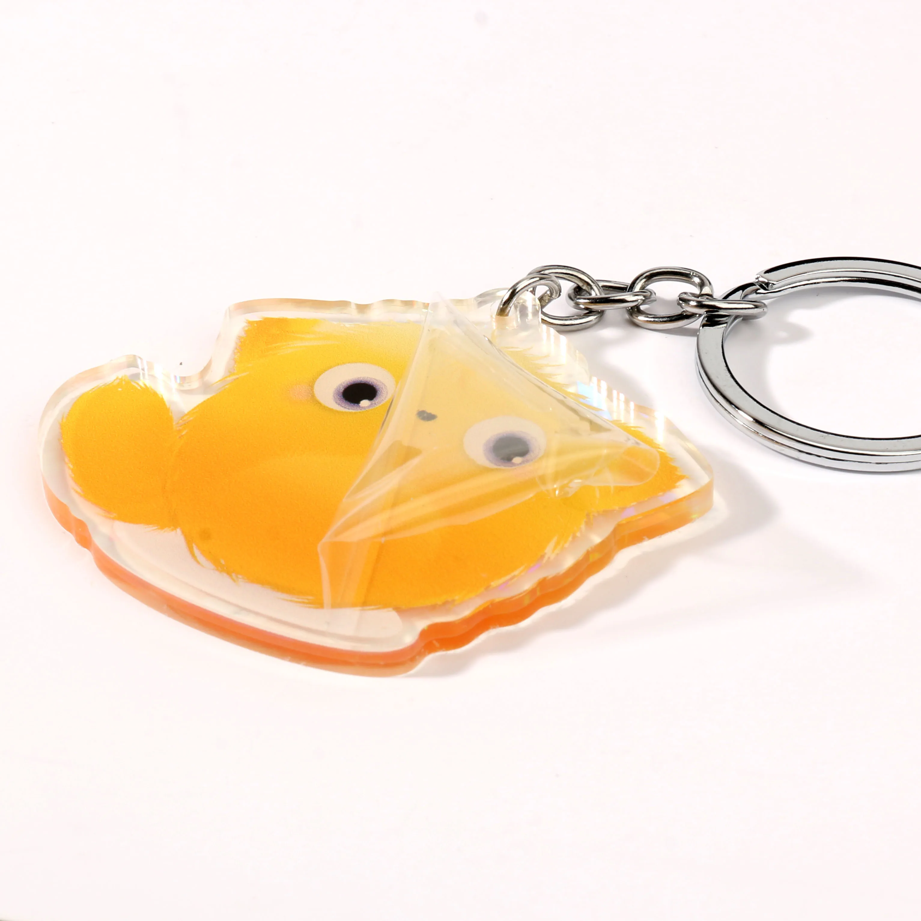 Factory Direct Discount Top Quality Flip Flop With Sand Key Chain  Lighter Offset Printing Acrylic Keychain