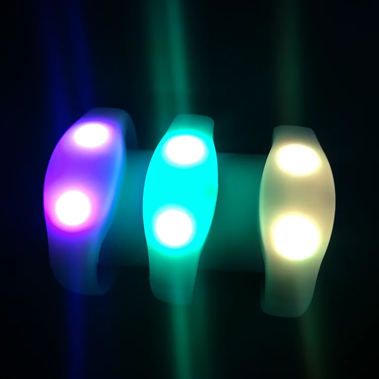 Promotional Flash bracelet Custom logo Light up bracelet wristband for Concert gala event