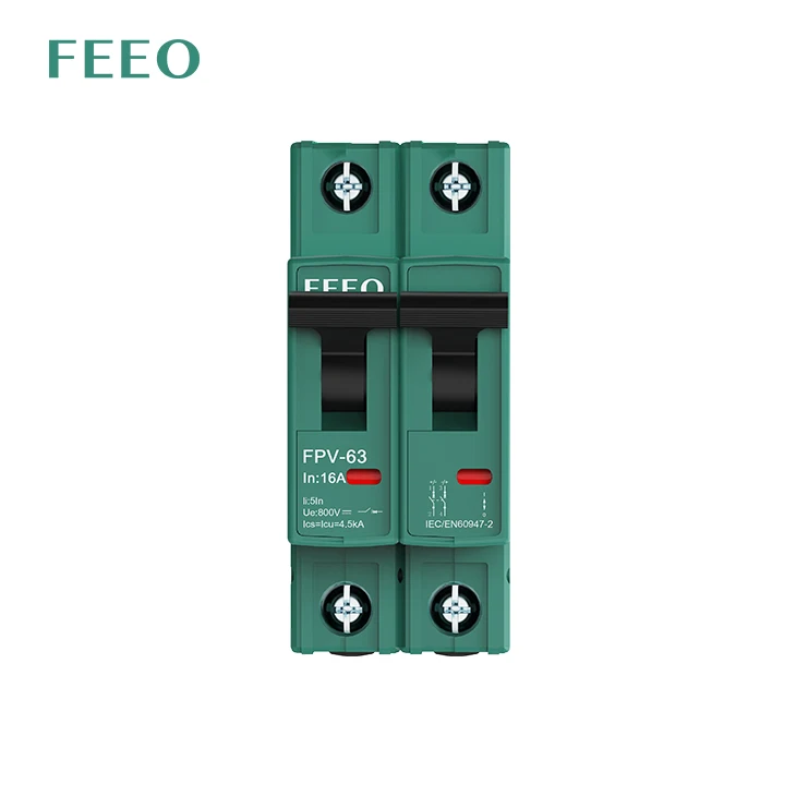 FEEO PV System Circuit Breaker 2p MCB for solar dc