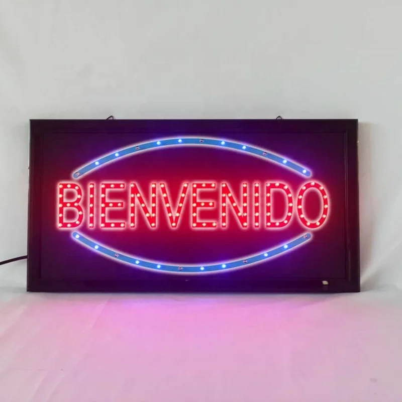 Factory direct 48*25cm lamp beads led lights board illuminated advertising signs