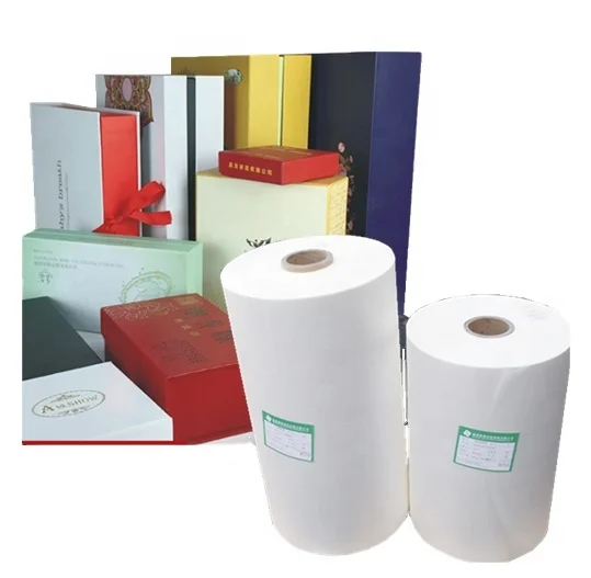 BOPP Hot glossy and matt thermal  film with eva glue